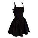 レディース 韓国フレア ワンピース バレエコア ミニ丈 かわいい おしゃれ きれいめ 脚長 ハイウエスト アップ デート イベント レジャー コスチューム 撮影 女子会