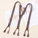 サスペンダー メンズ レディース兼 レトロ カジュアル クリップ 大人 ユニセックス 滑りにくい ベルト パンツ ストレッチ ショルダーストラップ