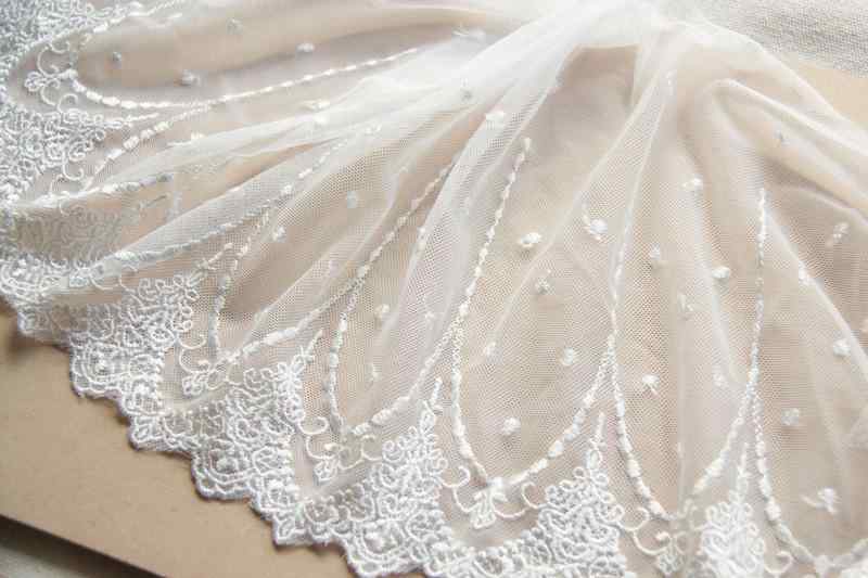 洋裁 生地 布 レース メッシュ 刺繍 手芸 クラフト 裁縫材料 服 DIY ドレス 衣装作 装飾 素材 クロス