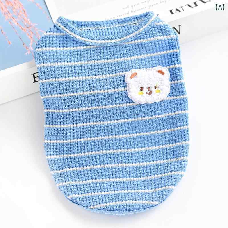 ペットグッズ 犬猫服 ドッグ ウェア シャツ 服 かわいい ベスト 衣装 薄手 室内 散歩 外出 ルーム 室外 夏 小型犬 チワワ ビション テディ