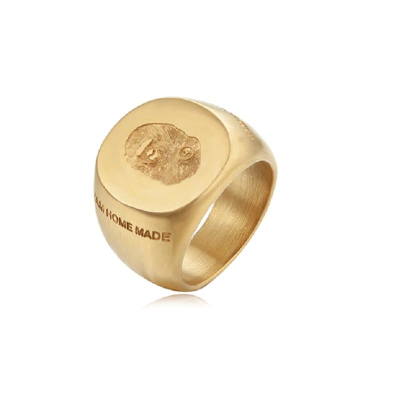 指輪 かっこいい アメリカ ヒップホップ 個性 エイプ ヘッド ユニセックス リング ユニセックス シンプル ペアリング