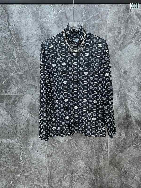 長袖シャツ 夏 アメリカン レトロ ハイネック シャツ メンズ プリント 通気性 トップス ファッション 薄手 ひんやり 涼しい 快適 カジュアル スタイリッシュ 日焼け防止