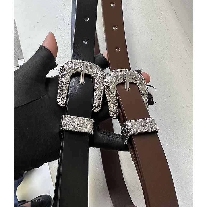 ベルト アメリカン レトロ ユニセックス メンズ レディース ファッション アクセサリー オールシーズン ベルト ウエスト バンド