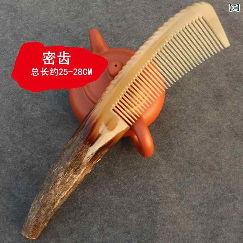 セキュアデポのマッサージ コーム くし ヘアケア スムージングコーム 家庭 マッサージ 縮毛矯正コーム ヘッド コンパクト 帯電防止 ハンドコーム ナチュラル 粗目 広目 ハンドルレスコーム｜アングル3