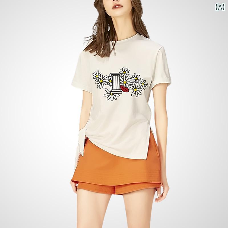 レディース ファッション スーツ セットアップ 半袖 Tシャツ 夏 カジュアル ショート パンツ キュロット 2点セット