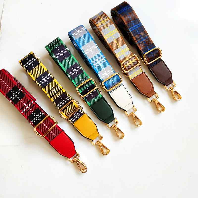 バッグ ストラップ カラフル ストラップ アクセサリー エスニック ショルダー 交換ストラップ 調節可能..