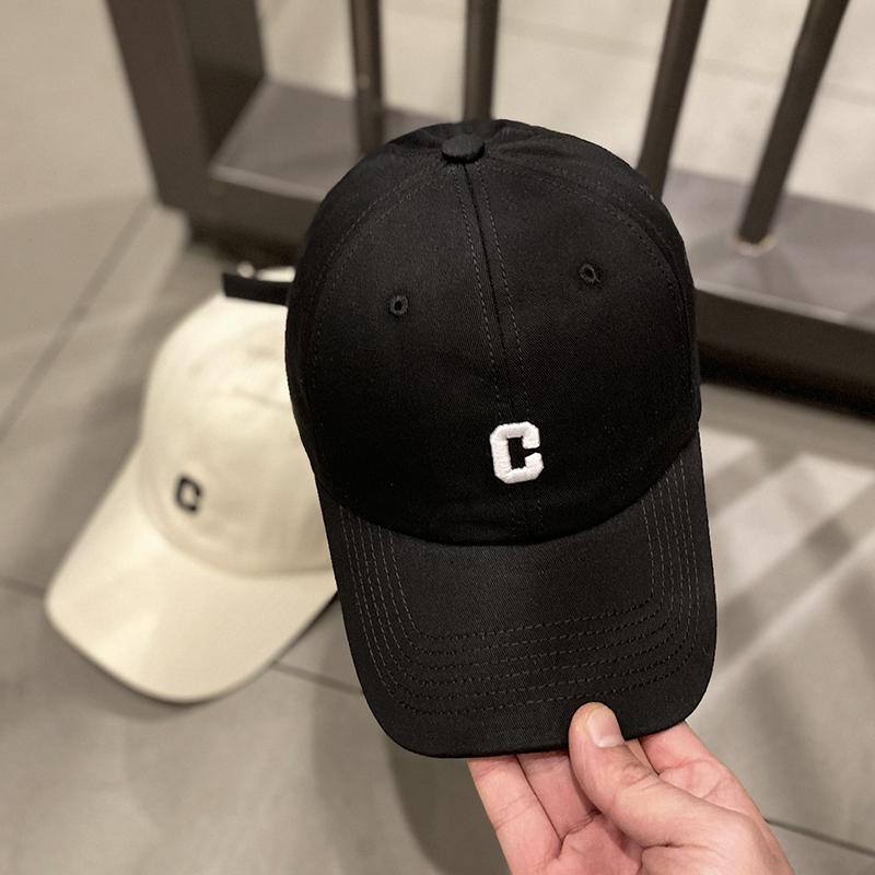 帽子 レディース 韓国 刺繍 Cレター ベースボールキャップ ソフトトップ カジュアル アウトドア サンシェード メンズ レディース兼 ピークハット