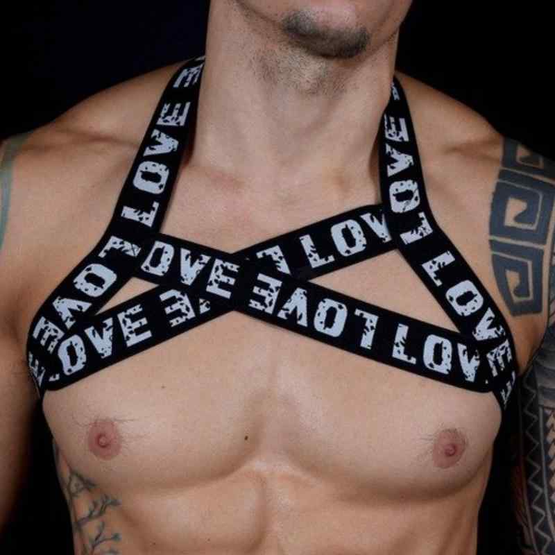 メンズ チェストストラップ ショルダー ストラップ 弾性 ロープ フィットネス 弾性 バンド 胸 筋トレー..