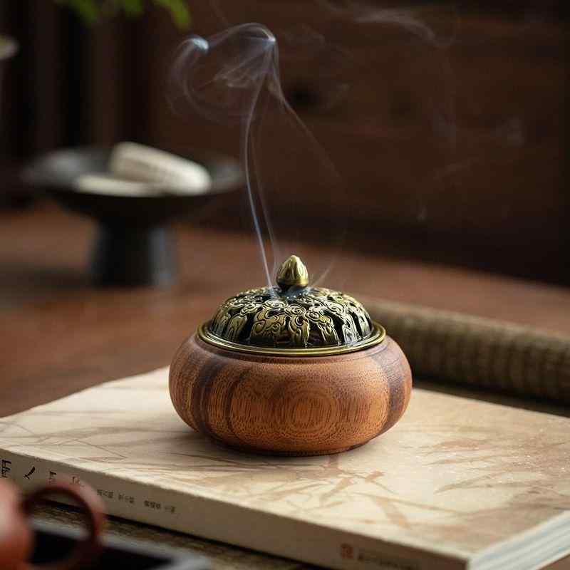 無垢材 木 プレート 香炉 家庭 屋内 アロマセラピー よもぎ お寺 中国 白檀 ラベンダー 韓国 インド 玄..