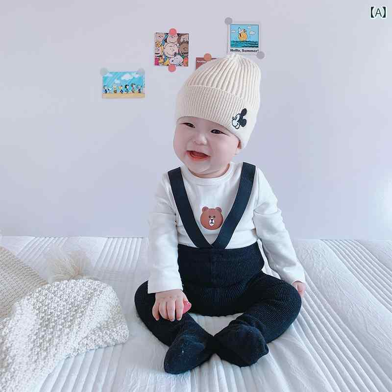 ベビー ストッキング ラージ PP レギンス 春秋 綿 ハイウエスト 腹 保護 オーバー オール 韓国