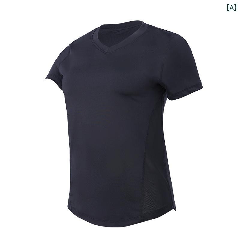 ランニング レディース Tシャツ カジュアル トレーニング ヨガ 夏 ラウンドネック スポーツ フィットネス 半袖 ナイロン レディース 通気性 速乾 吸湿性 吸汗性