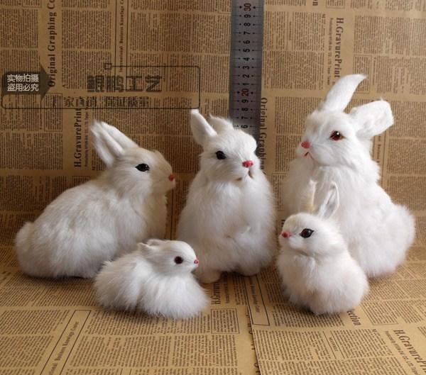 小動物 かわいい ぬいぐるみ ウサギ 睡眠 ウサギ ホーム 車装飾 シーン 装飾 誕生日 ギフト 白 ウサギ ..