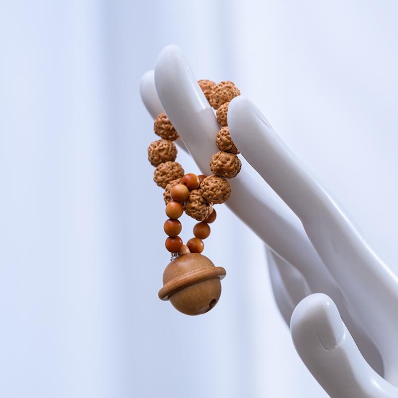 指念珠 指輪 アクセサリー ルドラ クシャ 小さめ 手指 柔らかい ブレスレット 指先 文化 ロザリオ レデ..