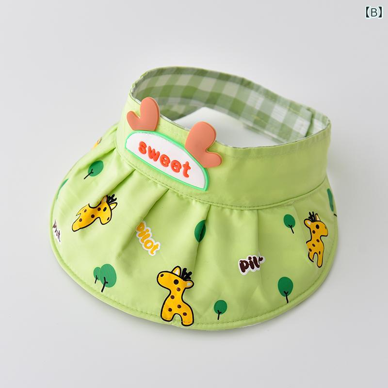 サンバイザー ベビー サンハット 夏 薄手 子供 かわいい メンズ レディース 赤ちゃ...