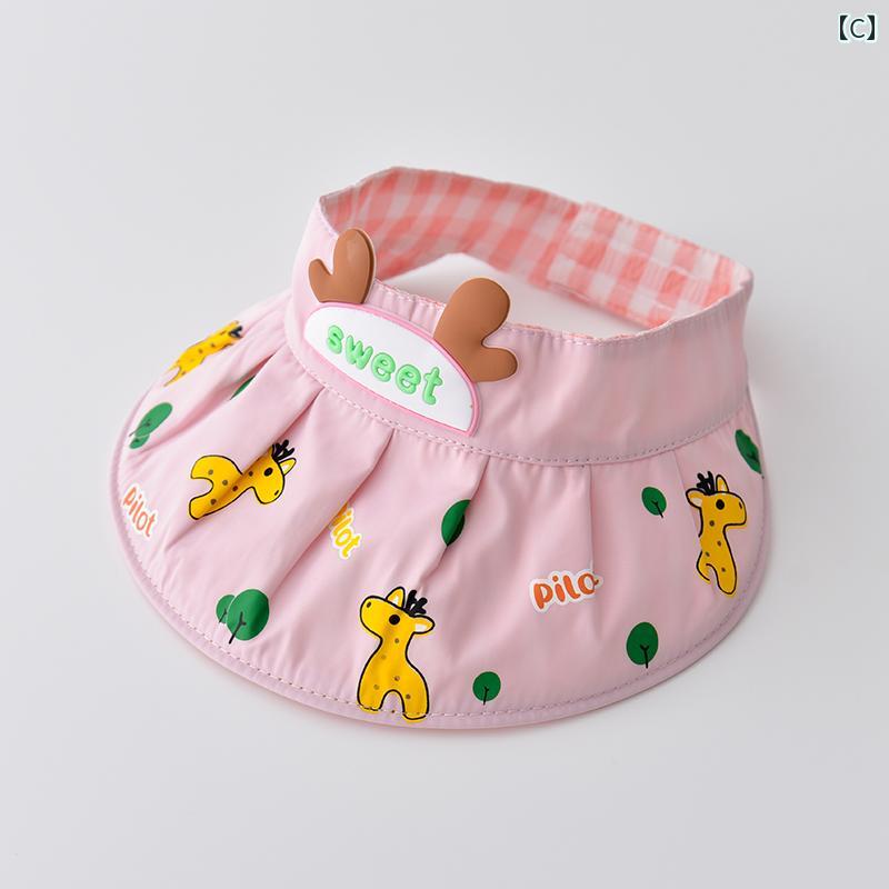 サンバイザー ベビー サンハット 夏 薄手 子供 かわいい メンズ レディース 赤ちゃ...