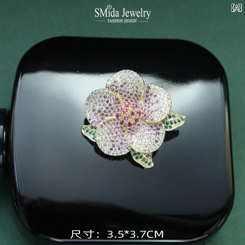 乐天商城 - ブローチ レディース おしゃれ 上品 フォーマル セレモニー 椿 精巧 アクセサリー スーツ セーター ハイエンド コサージュ