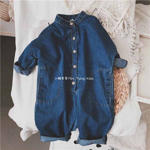 ユニセックス 秋冬 子供服 韓国 ボーイズ カーディガン ジャンプ スーツ 女の子 ジャンプ スーツ ジーンズ