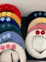 レディース 秋 冬 ベレー 帽 おしゃれ 花 フレッシュ ウサギ 毛皮 ベレー 韓国 和風 ぬいぐるみ 帽子 甘くて かわいい 若々しい 画家帽子