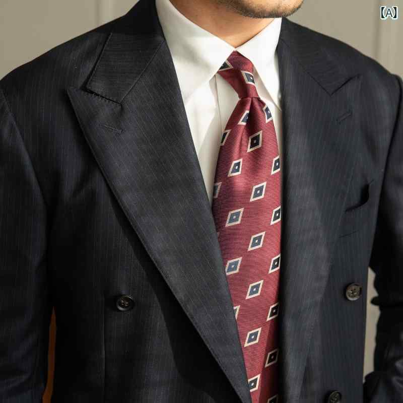 メンズ 紳士 メンズ ネクタイ アクセサリー 小物 おしゃれ シンプル 結婚式 パーティー ビジネス 通勤 チェック柄(4)