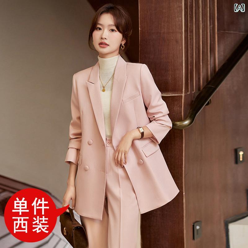 レディース スーツ カジュアル スタイリッシュ 大人 スーツ セット カジュアル フォーマル ビジネス ジャケット 春秋 セット...