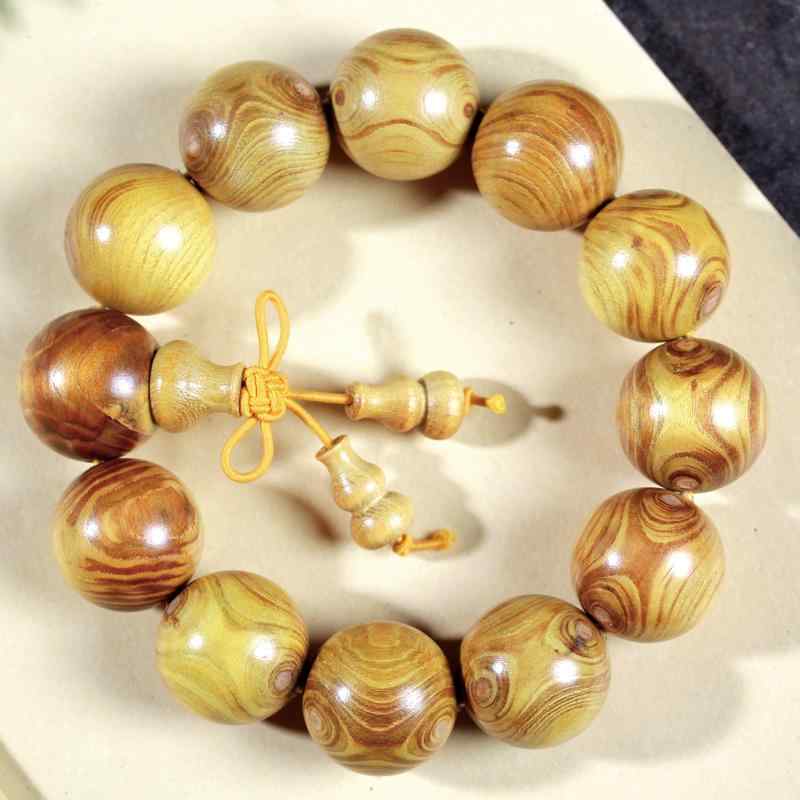 数珠 中国風 アクセサリー ゴールド ザボン ゴールド ザボン 南武 ゴーストアイ 黄 華 理 ゴーストフェイス メンズ レディース ブレスレット 仏 ビーズブ...