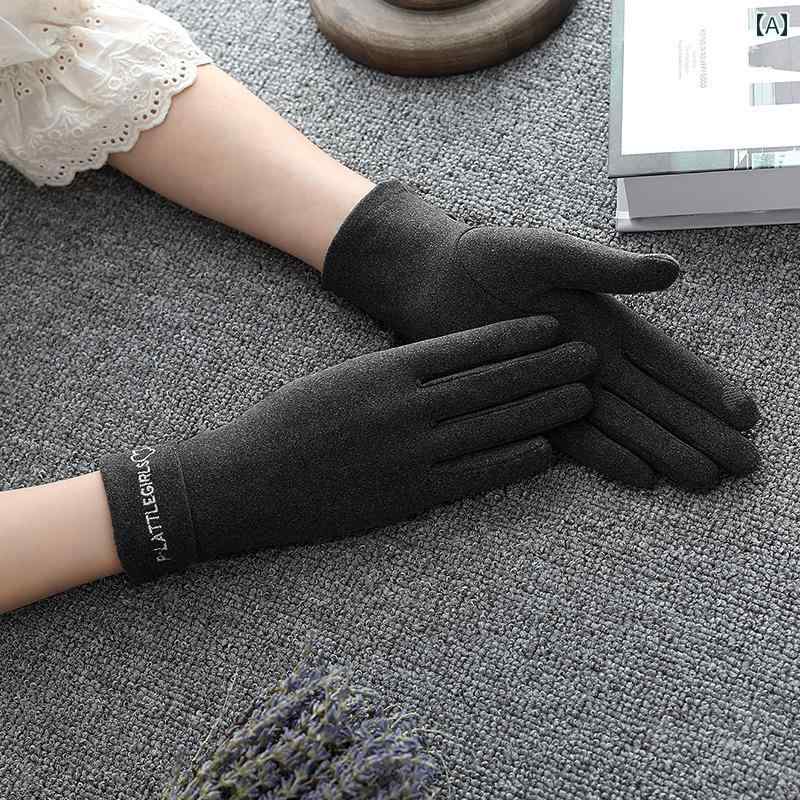 手袋 レディース シンプル 上品 かわいい おしゃれ スマホ対応 厚手 学生 暖かい 防寒 春秋冬