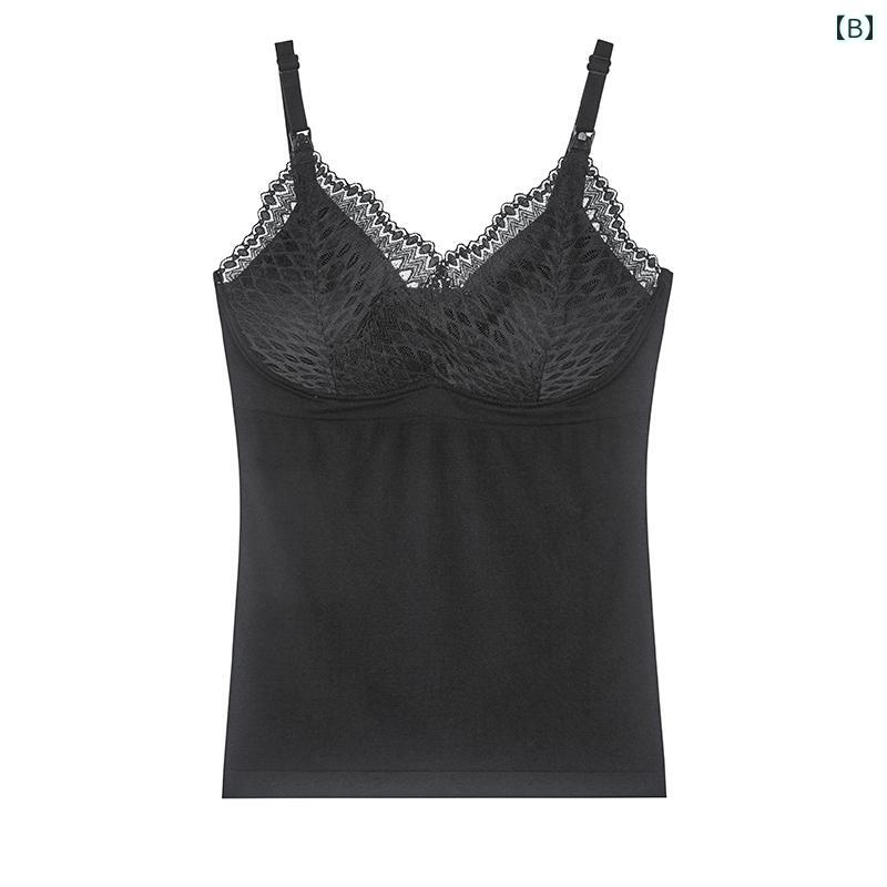 マタニティー 授乳専 オールインワン キャミソール 下着 授乳 ブラ ノーブラ 産後 ...