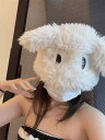 レディース 秋 冬 帽子 ハット ノッキング キュート かわいい 大きい 目 子犬 包頭 暖かい ぬいぐるみ 耳