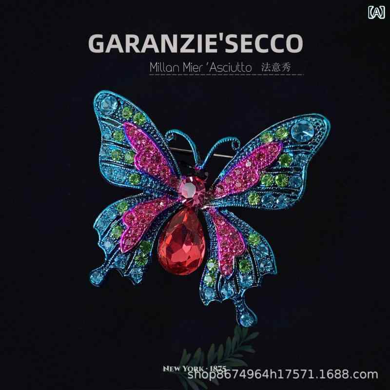 レディース ブローチ セレモニー おしゃれ 上品 花 飛ぶ 蝶 フランス フル ファッション ハイエンド 女性 コサージュ