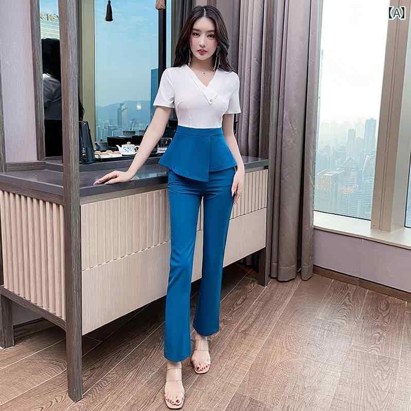 レディース レディース ユニフォーム 制服 スーツ パンツ サロン エステ 美容 施術 セラピスト スパ マッサージ ケア リラクゼーション フェミニン スタイリッシュ