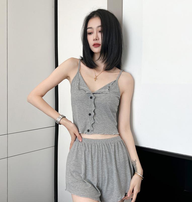 パジャマ ナイトウェア ルーム ウェア ズボン ショート パンツ トップス ズボン 快適 部屋着 レディー..