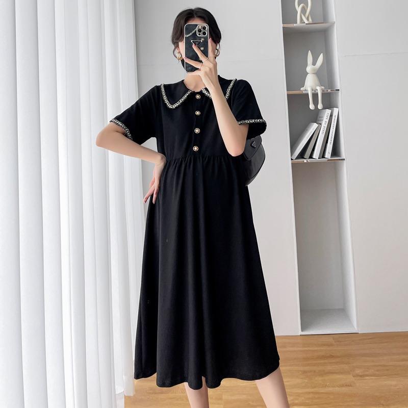 マタニティ 夏ドレス 外出 スカート 夏 薄手 ファッション 丈