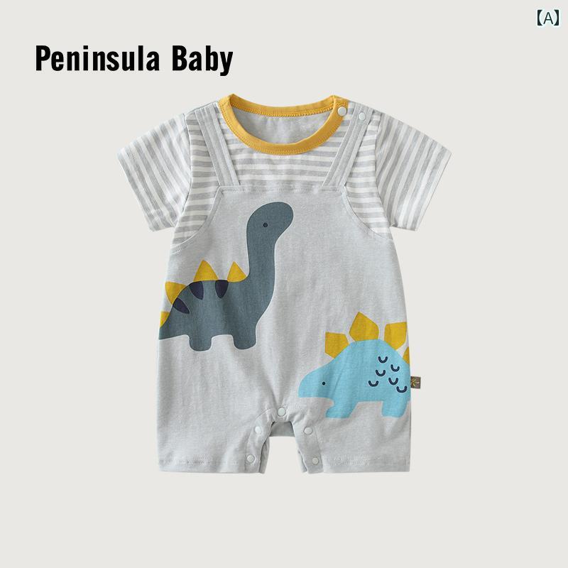 ロンパース ベビー服 夏 薄手 新生児 オールインワン ジャンプスーツ かわいい キュート ギフト 赤ちゃん 品 夏ウェア