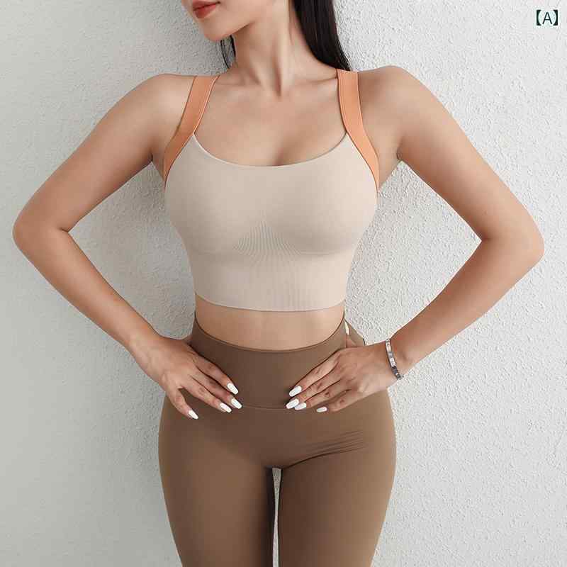 スポーツ ブラ ヨガ オールインワン レディース 耐衝撃 美バックブラ ヌード フィットネス ランニング ..