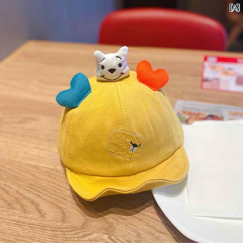 ベースボール キャップ キッズ ベビー カジュアル 日除け 帽子 春秋 薄手 赤ちゃん ボーイズ ひさし 日..