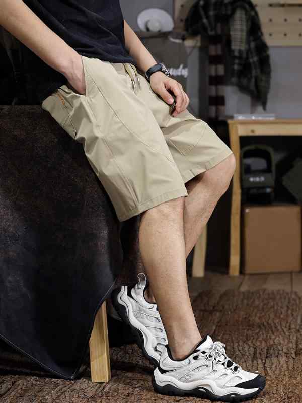 パンツ ハーフ メンズ 夏 薄手 ファッション スプライシング 冷感 ショーツ 大きいサイズ カジュアル 五分丈 涼しい 速乾 スポーツ