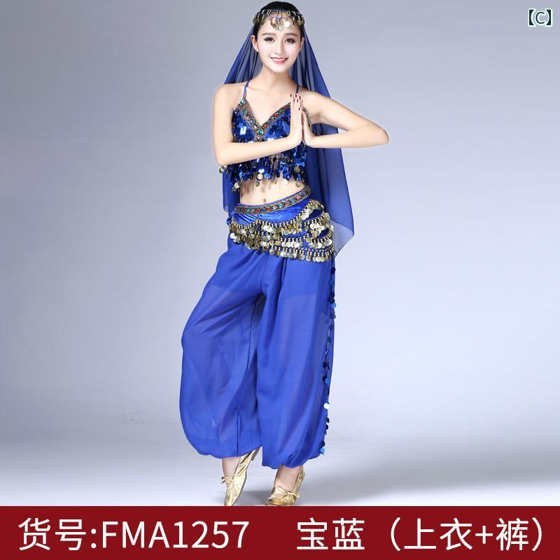 レディース ダンス ファッション パフォーマンス コスチューム インド ベリーダン...