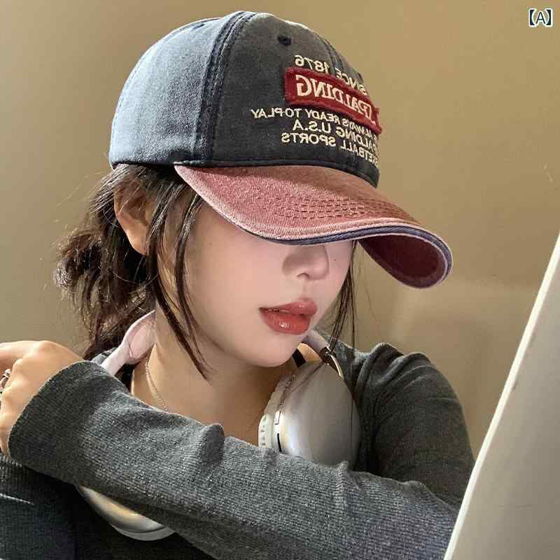 デニムキャップ 帽子 ウォッシュ加工 UV対策 調節可能 小顔効果 カジュアル おしゃれ かわいい 韓国 通気性 快適 スポーツ 外出 イベント フェス レジャー アウトドア 旅行 普段使い使い
