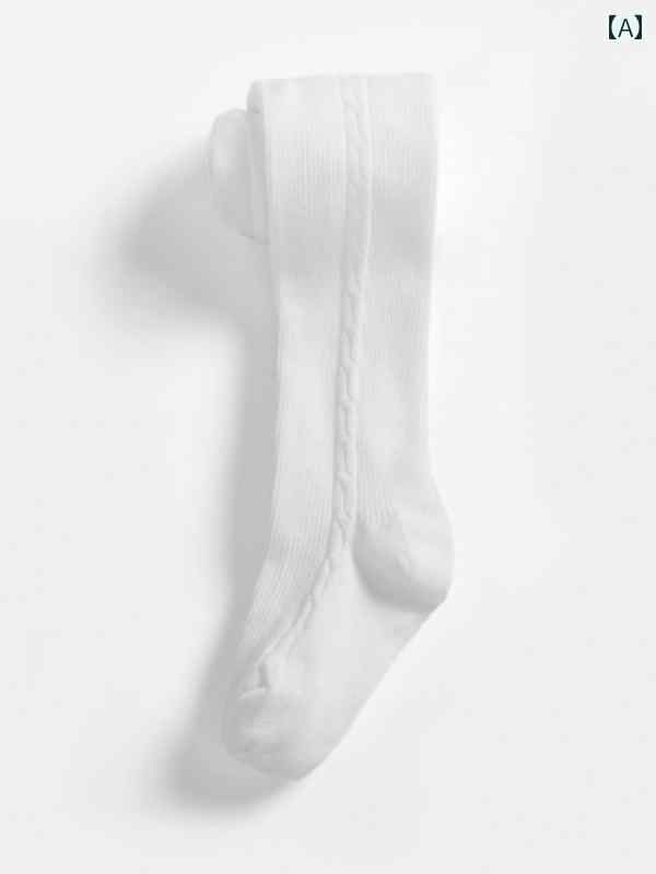 女の子 ガールズ 秋冬 綿靴下 ストッキング 白 レギンス 女児 赤ちゃん パフォーマンス ソックス ダン..