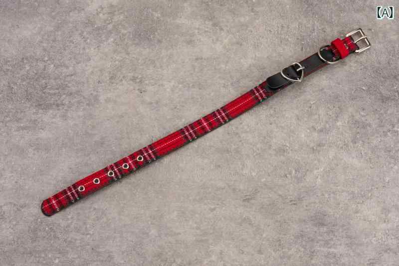 アクセサリー レッド ブラック チェック柄 ショート ネックレス チョーカー ラブ バックル シルバー ス..