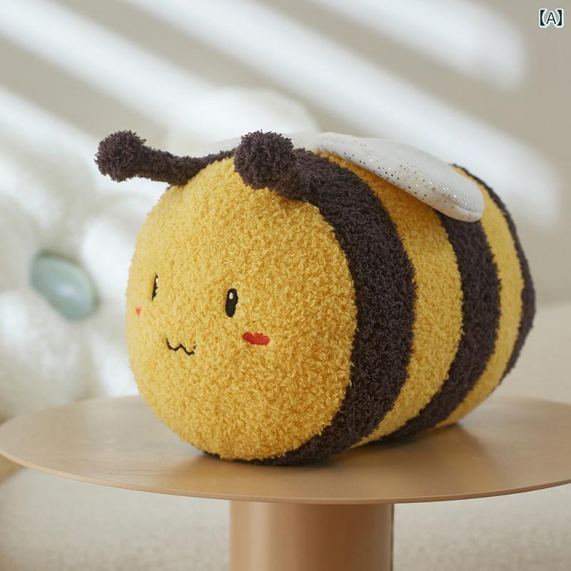 Rakuten - かわいい ぬいぐるみ 蜂 花 ハニービー 枕 寝室 ベッド 女の子 睡眠 装飾 リビング ソファ 出窓 クッション リラックス インテリア