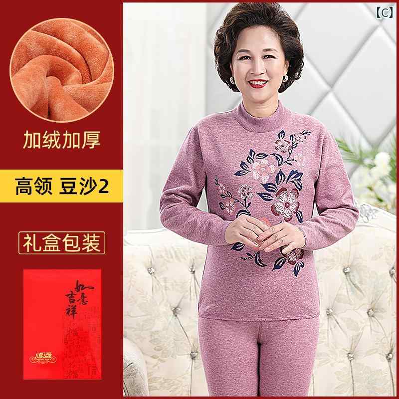 セキュアデポのレディース メンズ 保温 下着 厚手 起毛 秋冬 大きめサイズ ゆったり 防寒 ハイネック 花｜アングル3