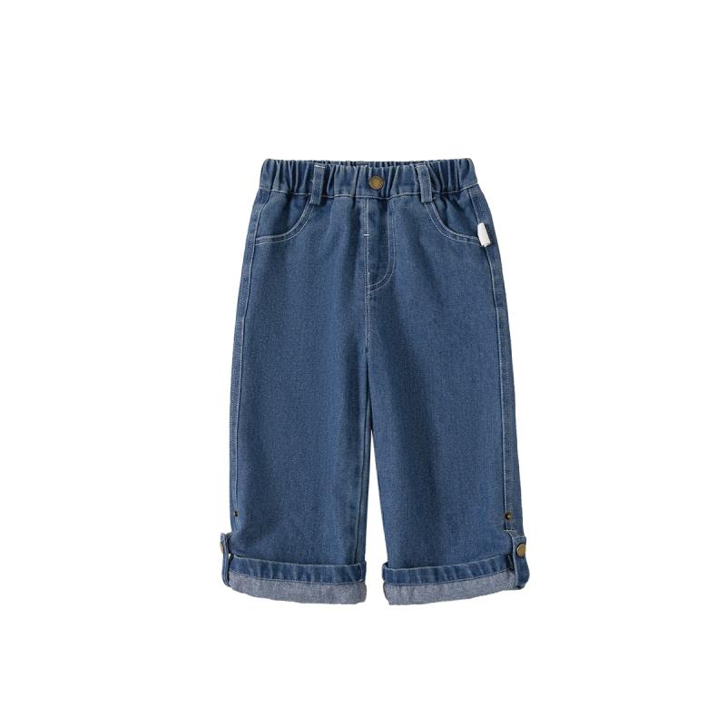 デニムパンツ 女の子 キッズファッション ボトムス パンツ ズボン ショーツ ロング デニム ストレート カジュアル キッズ 普段着 子供 春秋