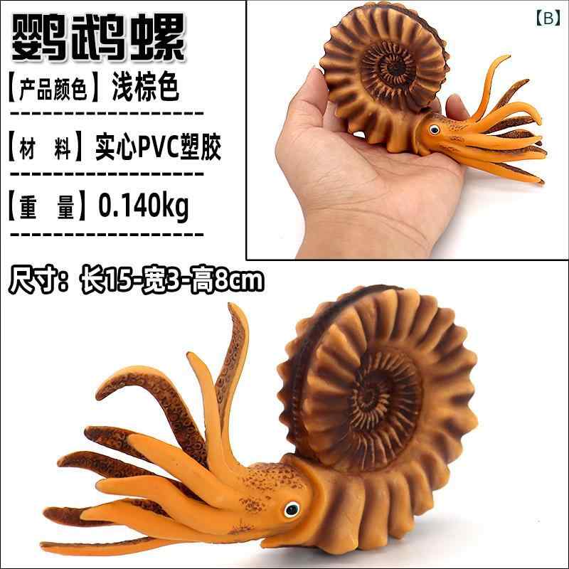 セキュアデポのカブトガニ 三葉虫 オウム 海洋生物 フィギュア 模型 おもちゃ ホビー 人形 コレクション インテリア ミニチュア リアル シミュレーション チック｜アングル2