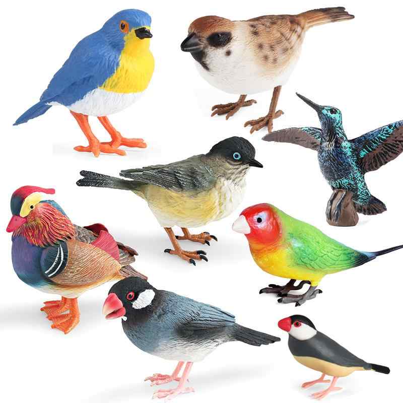 鳥 フィギュア ガーデニング オーナメント 人形 キッズ おもちゃ ホビー バード コレクション インテリア ミニチュア プレゼント 動物 かわいい リアル