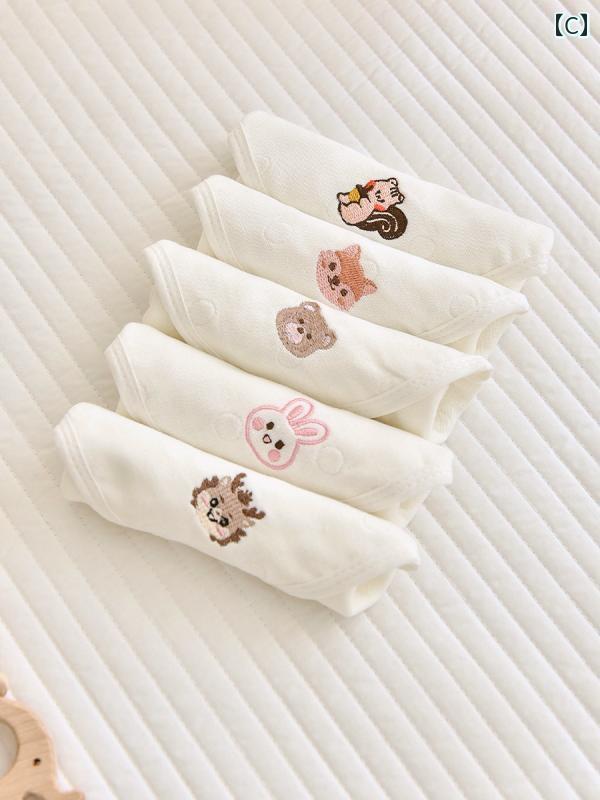 新生児 小さめ 正方形 綿 ガーゼ 赤ちゃん タオル 幼稚園 ソフトハンカチ セット ...