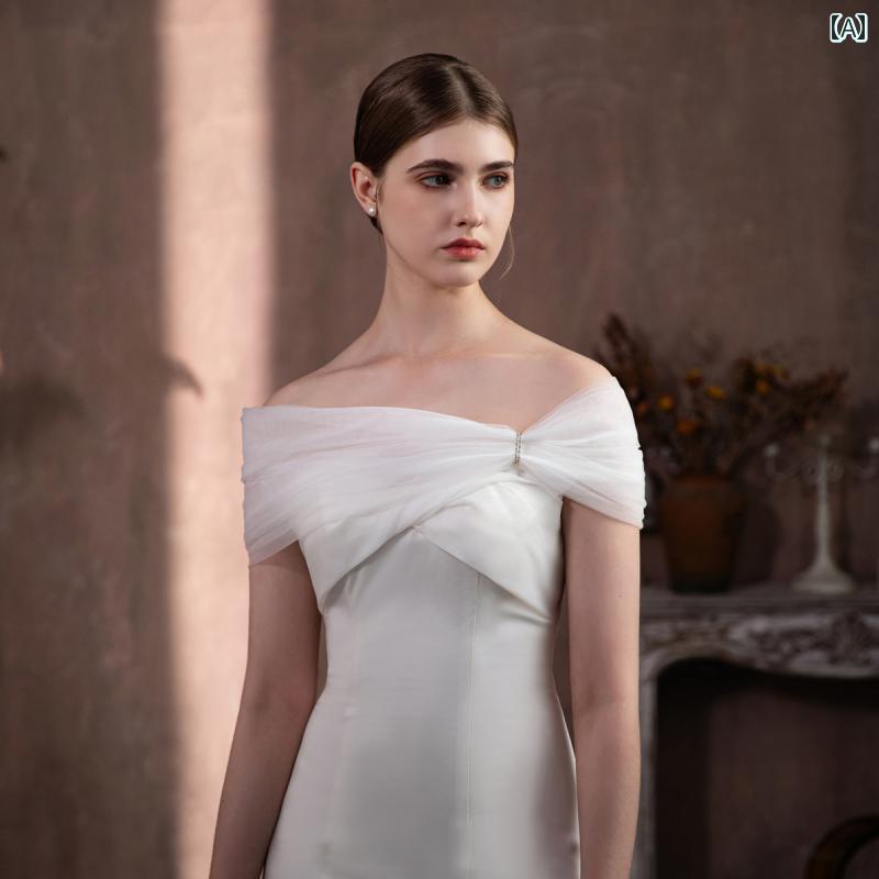 フレンチショール 肩レース ウエディング ブライダル 上品 フェアリー かわいい エレガント きれい イ..