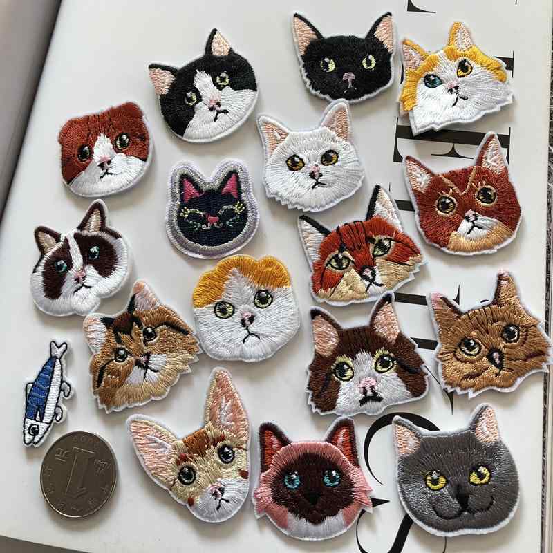 ワッペン アップリケ 手芸 ハンドクラフト 刺繍 おしゃれ 布 パッチ 小さめ デニム 服 装飾 動物 穴 修..