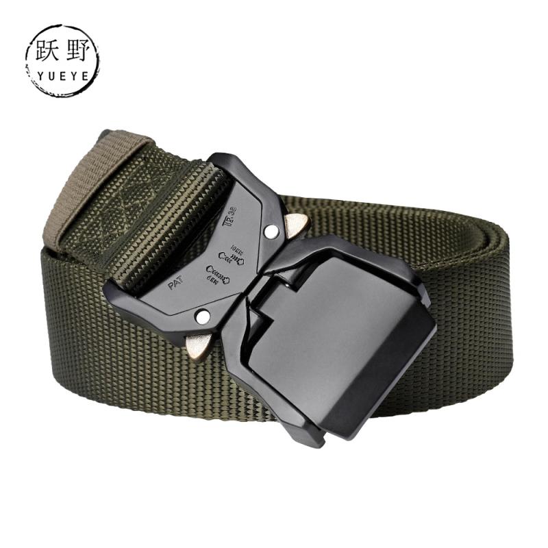 メンズ ナイロン ベルト アウトドア ミリタリー ダブル クイックリリース アルミ 合金 バックル コブラ タクティカル ベルト