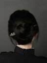 ヘアアクセサリー かんざし ヘアピン 木 花柄 銀のパッチ 頭 髪飾り 髪留め 魅惑 ギフト レトロ おしゃれ レトロ レディース シンプル 大人式 母の日 ク...